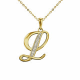 Alphabet Memorial Ashes Pendant - Letter L - Cherished Urns