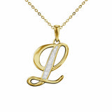 Alphabet Memorial Ashes Pendant - Letter L - Cherished Urns