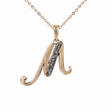 Alphabet Memorial Ashes Pendant - Letter M - Cherished Urns