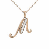 Alphabet Memorial Ashes Pendant - Letter M - Cherished Urns
