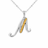 Alphabet Memorial Ashes Pendant - Letter M - Cherished Urns