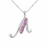 Alphabet Memorial Ashes Pendant - Letter M - Cherished Urns