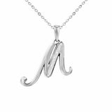 Alphabet Memorial Ashes Pendant - Letter M - Cherished Urns