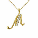 Alphabet Memorial Ashes Pendant - Letter M - Cherished Urns