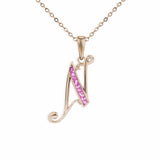 Alphabet Memorial Ashes Pendant - Letter N - Cherished Urns