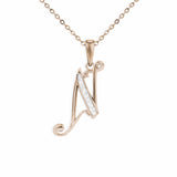 Alphabet Memorial Ashes Pendant - Letter N - Cherished Urns