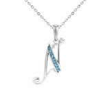 Alphabet Memorial Ashes Pendant - Letter N - Cherished Urns