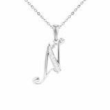 Alphabet Memorial Ashes Pendant - Letter N - Cherished Urns