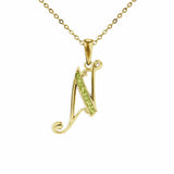 Alphabet Memorial Ashes Pendant - Letter N - Cherished Urns