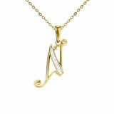 Alphabet Memorial Ashes Pendant - Letter N - Cherished Urns