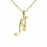 Alphabet Memorial Ashes Pendant - Letter N - Cherished Urns
