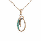 Alphabet Memorial Ashes Pendant - Letter O - Cherished Urns