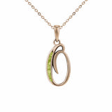 Alphabet Memorial Ashes Pendant - Letter O - Cherished Urns