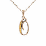 Alphabet Memorial Ashes Pendant - Letter O - Cherished Urns