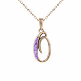 Alphabet Memorial Ashes Pendant - Letter O - Cherished Urns
