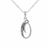 Alphabet Memorial Ashes Pendant - Letter O - Cherished Urns