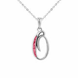 Alphabet Memorial Ashes Pendant - Letter O - Cherished Urns