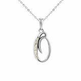 Alphabet Memorial Ashes Pendant - Letter O - Cherished Urns
