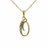 Alphabet Memorial Ashes Pendant - Letter O - Cherished Urns