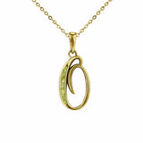 Alphabet Memorial Ashes Pendant - Letter O - Cherished Urns
