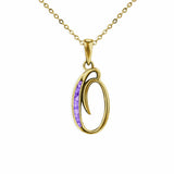 Alphabet Memorial Ashes Pendant - Letter O - Cherished Urns