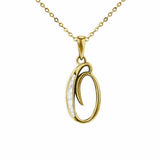 Alphabet Memorial Ashes Pendant - Letter O - Cherished Urns