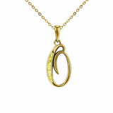 Alphabet Memorial Ashes Pendant - Letter O - Cherished Urns