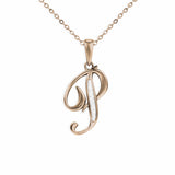 Alphabet Memorial Ashes Pendant - Letter P - Cherished Urns