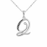 Alphabet Memorial Ashes Pendant - Letter Q - Cherished Urns