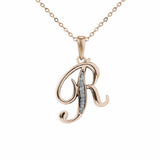 Alphabet Memorial Ashes Pendant - Letter R - Cherished Urns