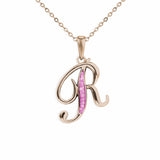 Alphabet Memorial Ashes Pendant - Letter R - Cherished Urns