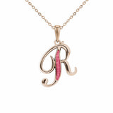 Alphabet Memorial Ashes Pendant - Letter R - Cherished Urns
