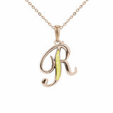 Alphabet Memorial Ashes Pendant - Letter R - Cherished Urns