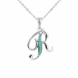 Alphabet Memorial Ashes Pendant - Letter R - Cherished Urns