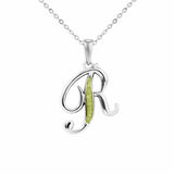 Alphabet Memorial Ashes Pendant - Letter R - Cherished Urns
