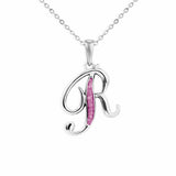 Alphabet Memorial Ashes Pendant - Letter R - Cherished Urns