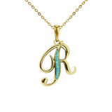 Alphabet Memorial Ashes Pendant - Letter R - Cherished Urns