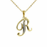 Alphabet Memorial Ashes Pendant - Letter R - Cherished Urns