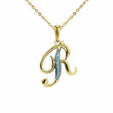 Alphabet Memorial Ashes Pendant - Letter R - Cherished Urns