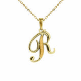 Alphabet Memorial Ashes Pendant - Letter R - Cherished Urns