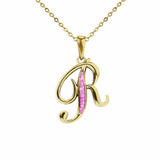 Alphabet Memorial Ashes Pendant - Letter R - Cherished Urns
