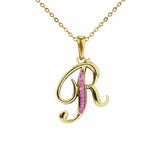 Alphabet Memorial Ashes Pendant - Letter R - Cherished Urns