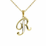 Alphabet Memorial Ashes Pendant - Letter R - Cherished Urns