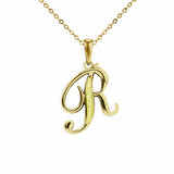 Alphabet Memorial Ashes Pendant - Letter R - Cherished Urns