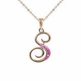 Alphabet Memorial Ashes Pendant - Letter S - Cherished Urns