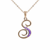 Alphabet Memorial Ashes Pendant - Letter S - Cherished Urns