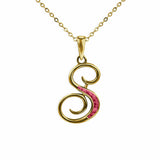 Alphabet Memorial Ashes Pendant - Letter S - Cherished Urns