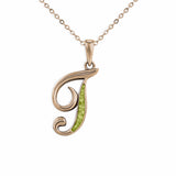 Alphabet Memorial Ashes Pendant - Letter T - Cherished Urns