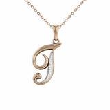 Alphabet Memorial Ashes Pendant - Letter T - Cherished Urns