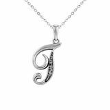 Alphabet Memorial Ashes Pendant - Letter T - Cherished Urns